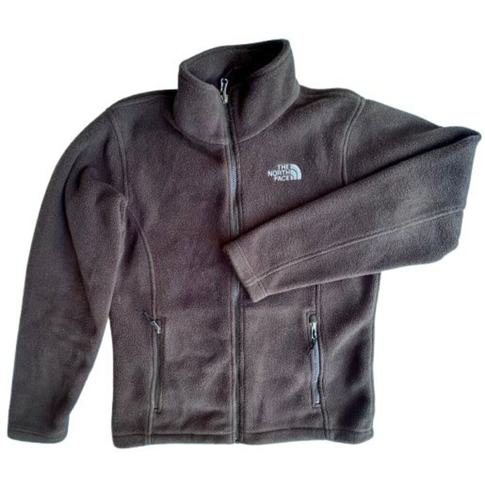 Vintage The North Face Jacket Womens Medium Black Fleece 100% Polyester Full-Zip